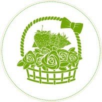 Корзина с фруктами и цветами - красивый подарок Аткарск